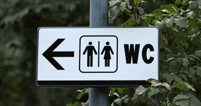 WC Sign. Credit / Shutterstock