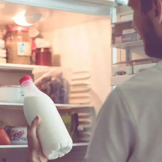 office worker padlocks their milk in the communal fridge and the internet i 16001